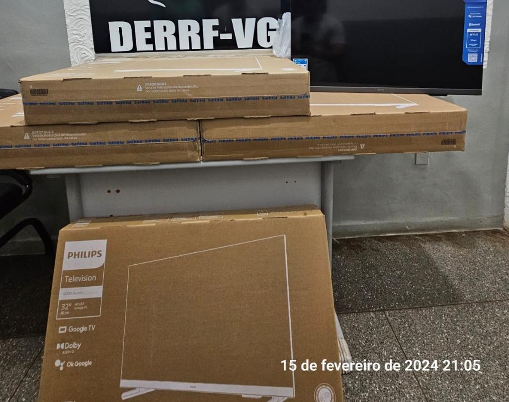 Polícia Civil prende integrante de quadrilha e recupera quatro TVs furtadas de loja em VG
