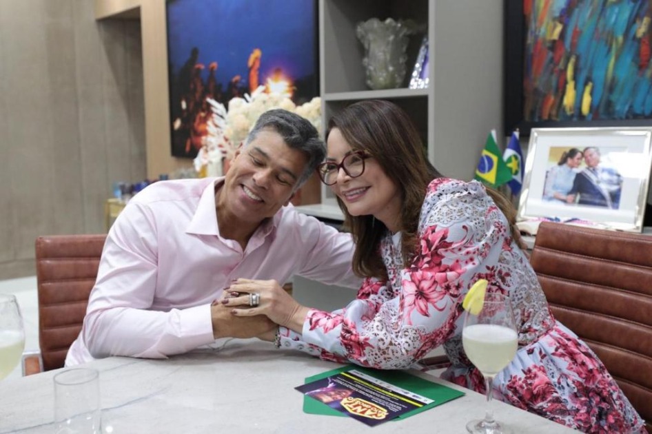 Maurício Mattar convida Virginia Mendes para ser madrinha do projeto Canta Mato Grosso
