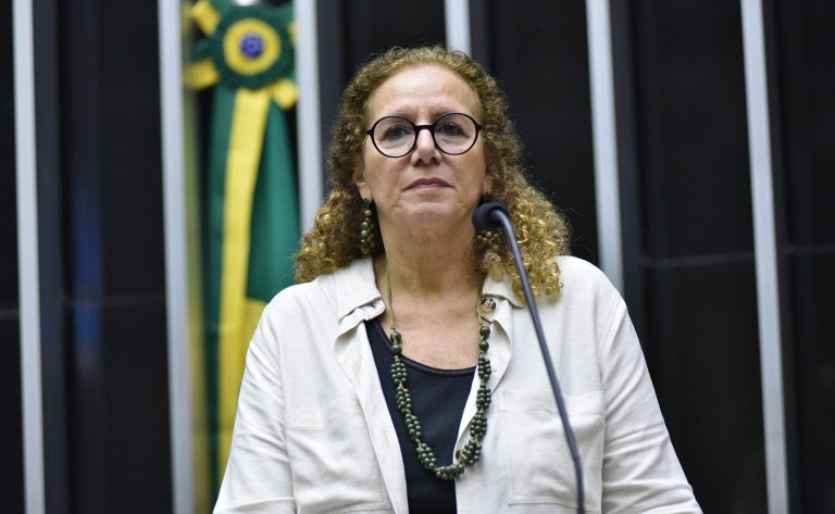 Jandira Feghali discursa na tribuna do Plenário