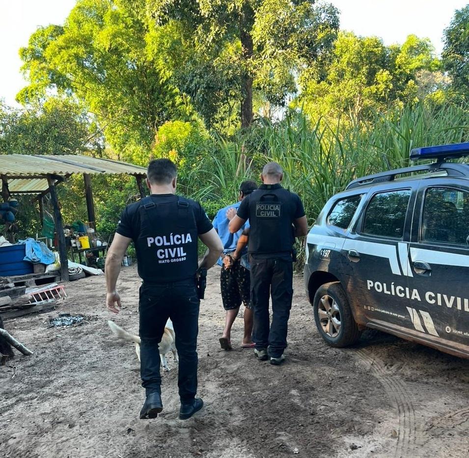 Condenado por homicídio em MS é preso pela Polícia Civil na zona rural de Alto Araguaia