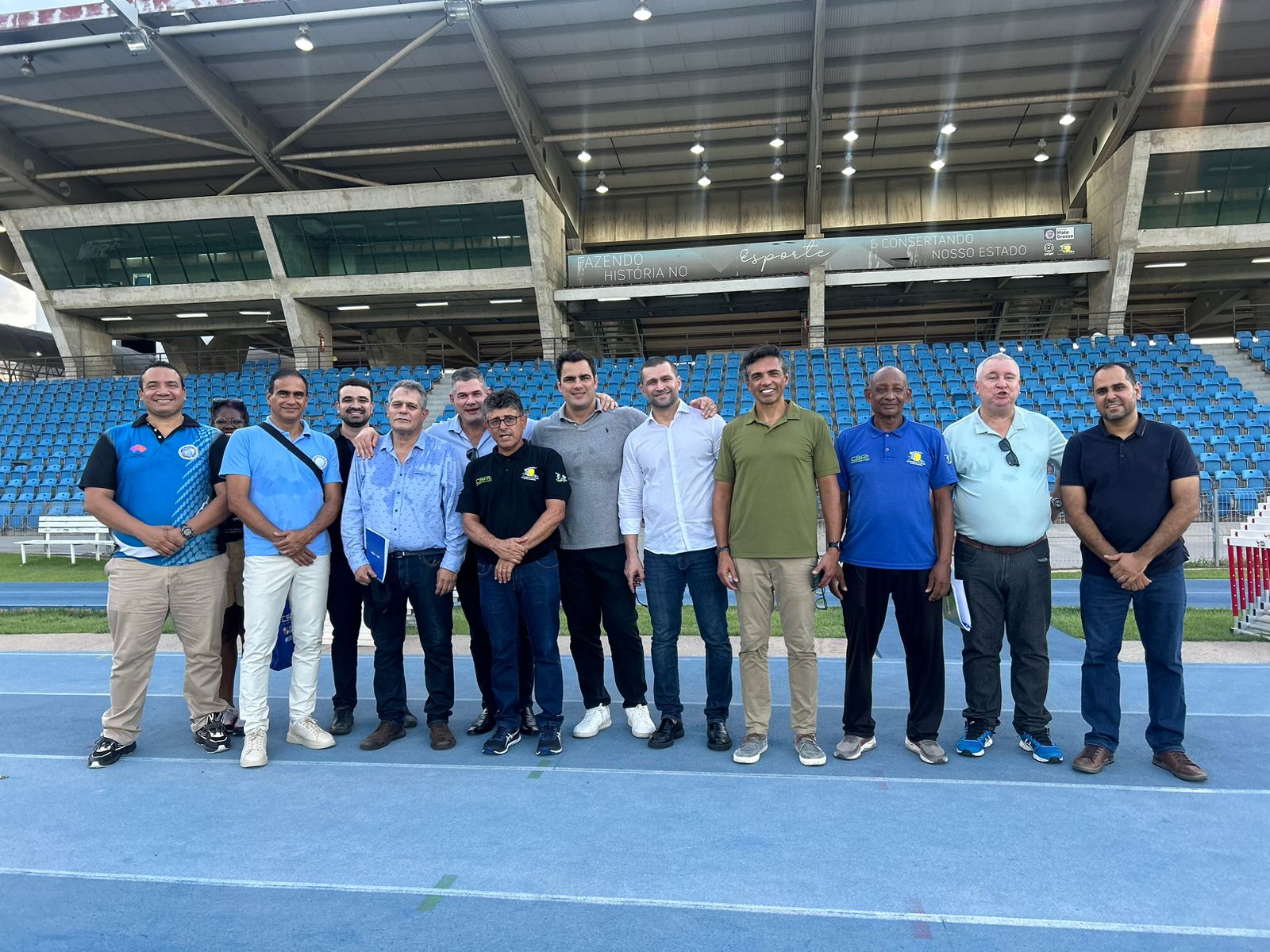 Visita técnica da comissão organizadora do Campeonato Ibero-Americano de Atletismo foi realizada na tarde desta sexta-feira (15.03)