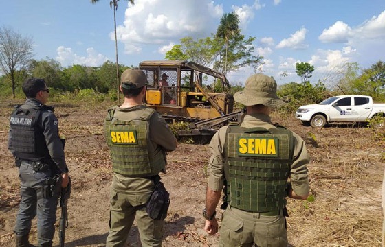 Operação contra crimes ambientais na região de Juara resulta na apreensão de 9 tratores