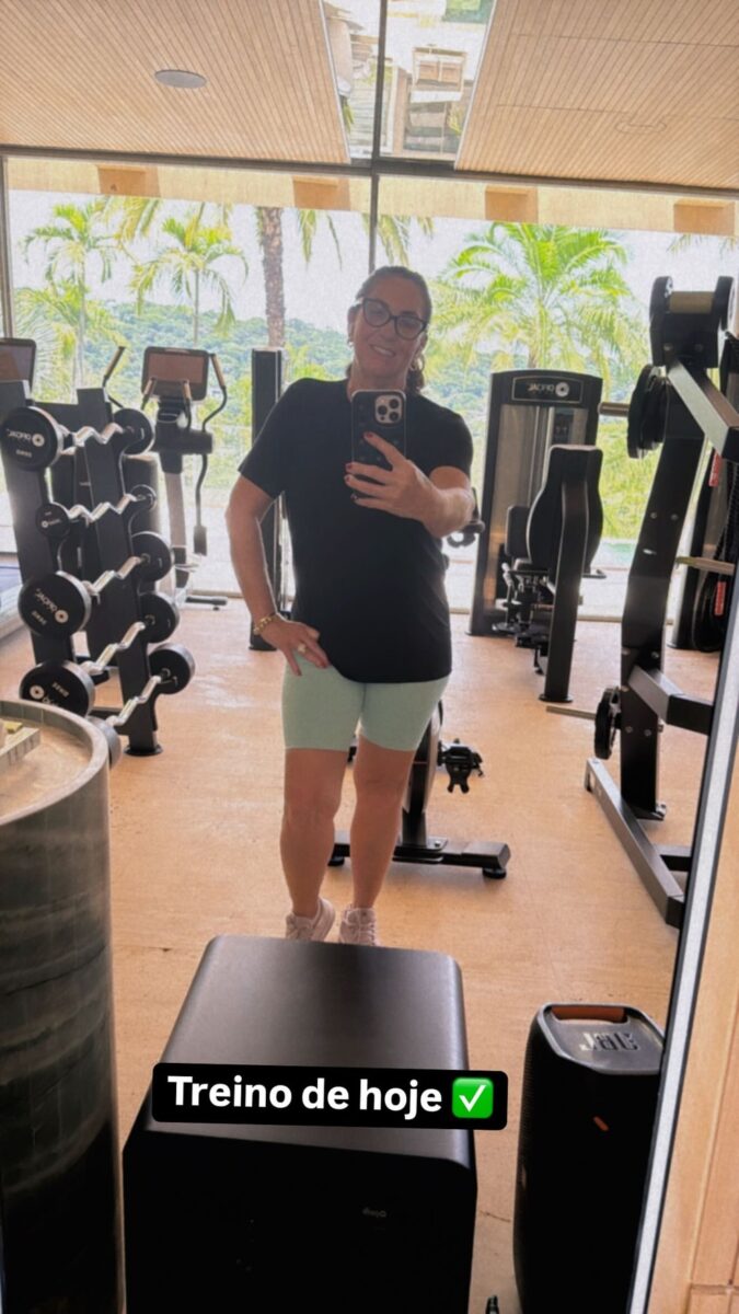 O treino da  mãe de Virginia Fonseca — Foto: Reprodução Instagram