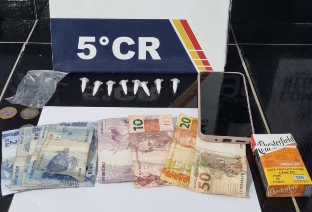 Homem é preso comercializando cocaína no Porto do Baé, em Barra do Garças