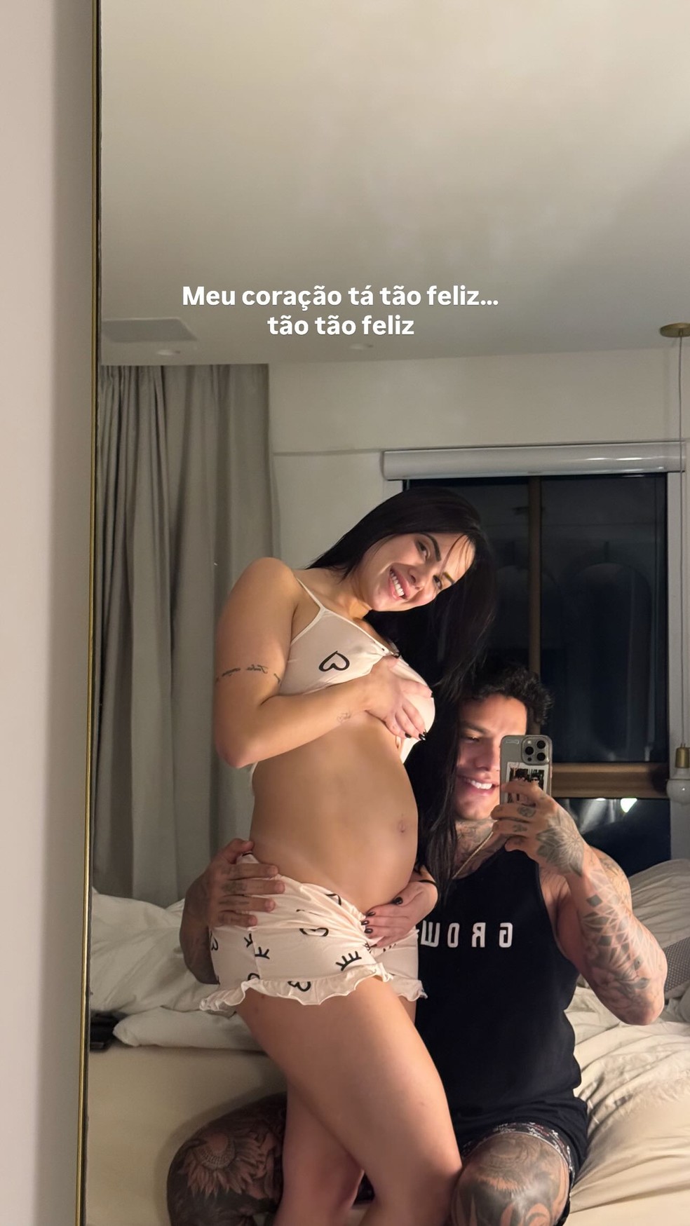 Emily Garcia e Victor Igoh estão esperando um filho — Foto: Reprodução/Instagram