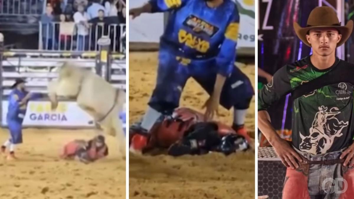 Vídeo – Jovem de 20 anos morre pisoteado por touro durante rodeio em MT