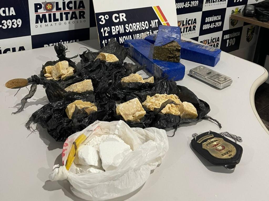 Polícias Militar e Civil prendem faccionado por tráfico de drogas em Nova Ubiratã -