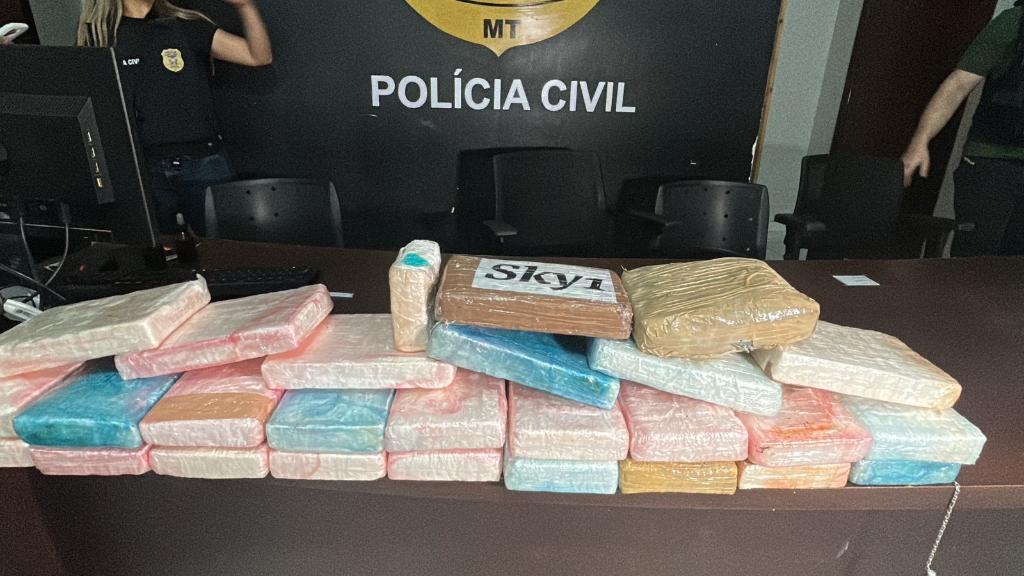 Polícia Civil apreende cerca de 30 quilos de cocaína em Lucas do Rio Verde -
