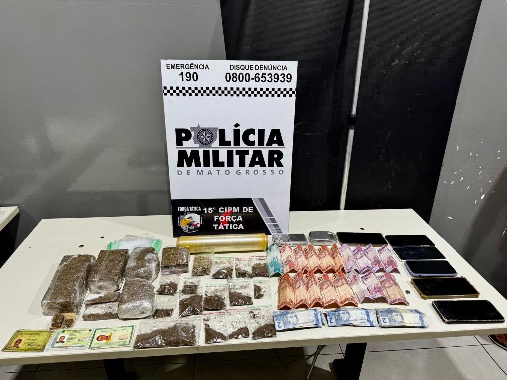 Força Tática prende oito pessoas por tráfico de drogas em Várzea Grande -