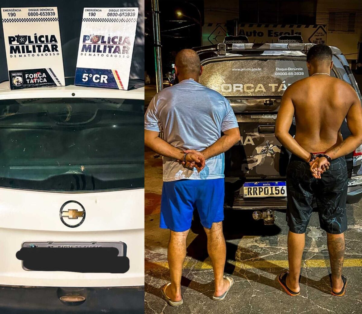 Dois homens são presos suspeitos de invadirem agência do Sicoob em Barra do Garças