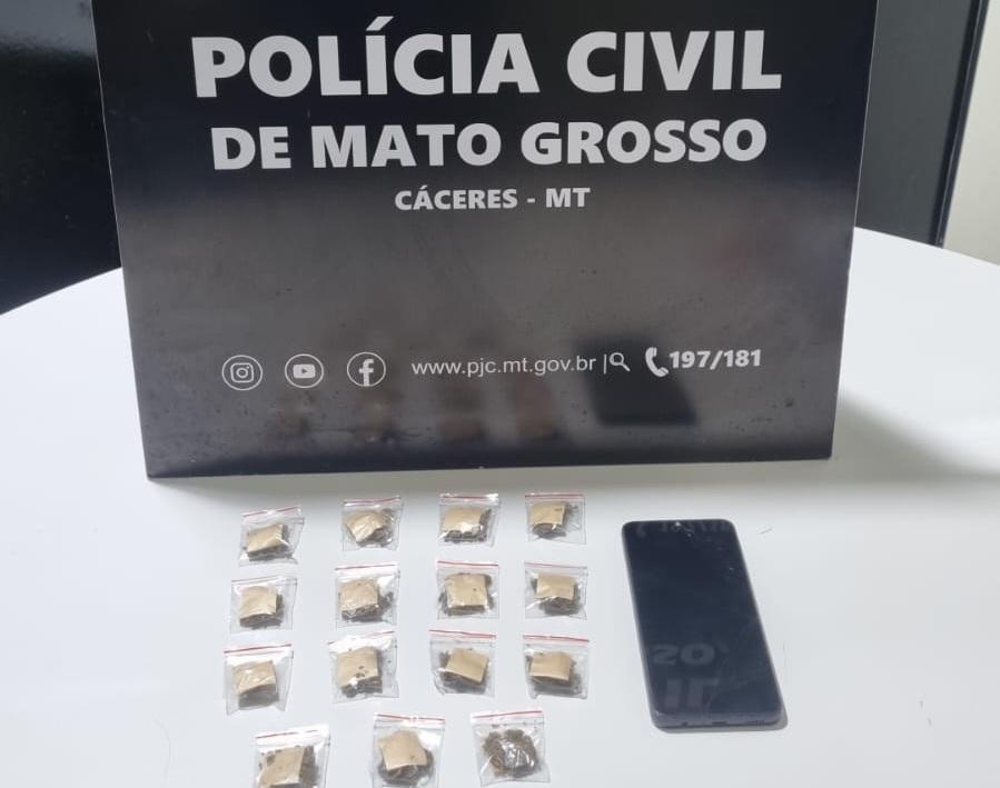 Polícia Civil fecha boca de fumo que funcionava em ferro-velho em Cáceres -