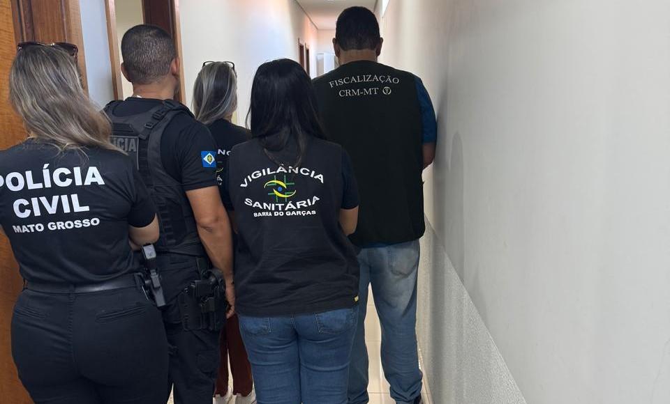 Ação conjunta do CRM-MT, Polícia Civil e Vigilância Sanitária combate atuação de falsos médicos -