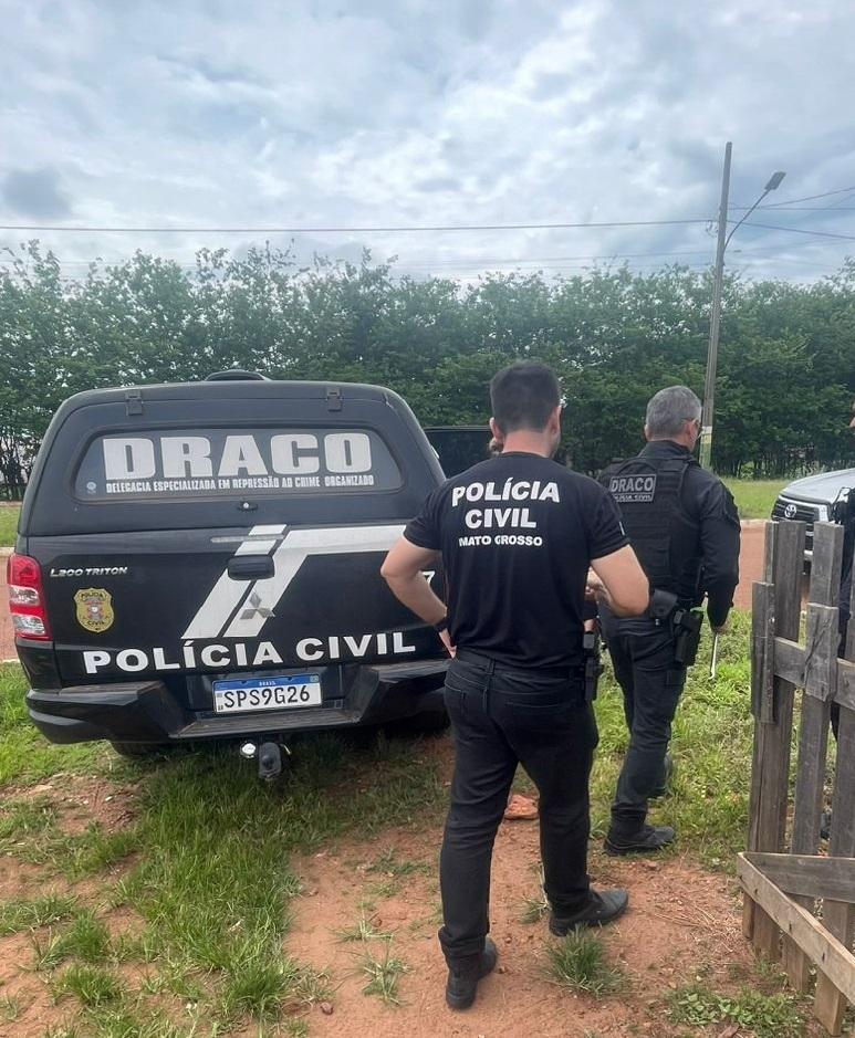 Polícia Civil cumpre cinco mandados contra casal faccionado envolvido em crimes no Norte de MT -