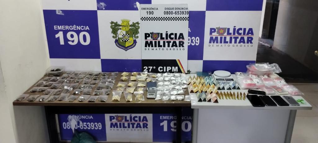 PM prende dupla de faccionados por tráfico e apreende porções de super maconha e cocaína no Araguaia