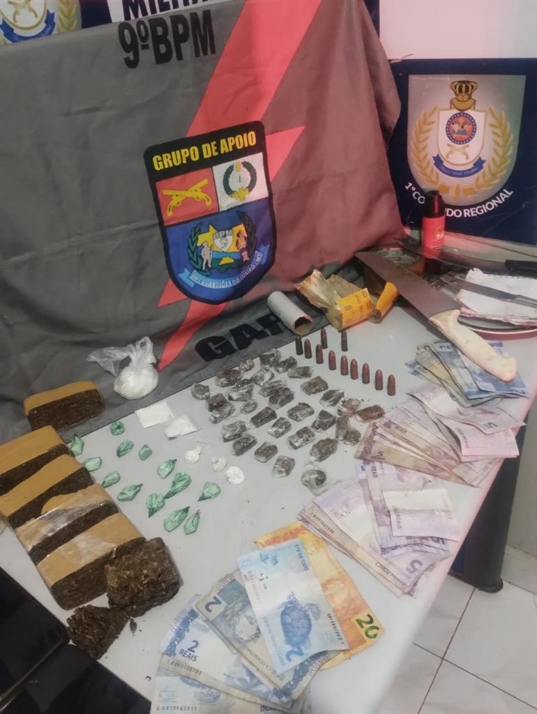 Polícia Militar prende casal por tráfico ilícito de drogas em Cuiabá -