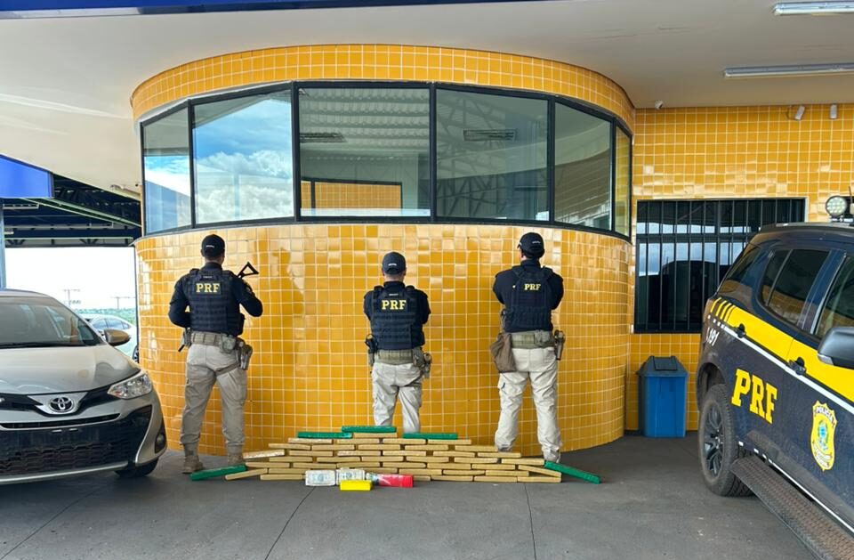 Casal é preso em Barra do Garças com mais de 50 quilos de drogas e veículo furtado