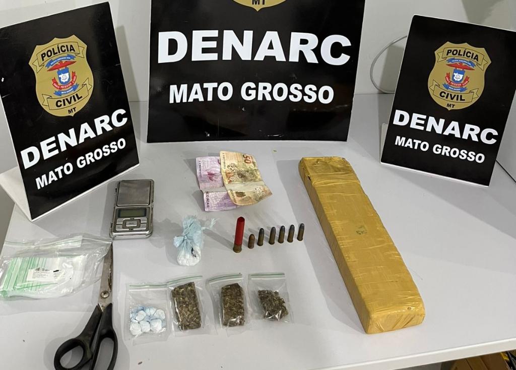 Polícia Civil prende traficante que comercializava drogas em residência no bairro Campo Velho em Cuiabá -