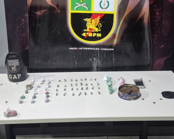 PM apreende dois adolescentes e 82 porções de entorpecentes em Várzea Grande