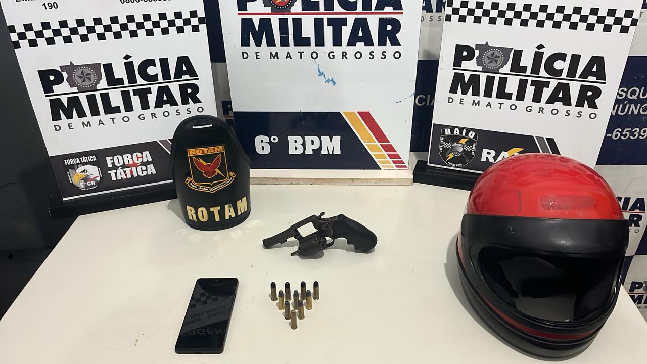Dois faccionados são presos pela PM após invadirem residência em busca de rival em Cáceres
