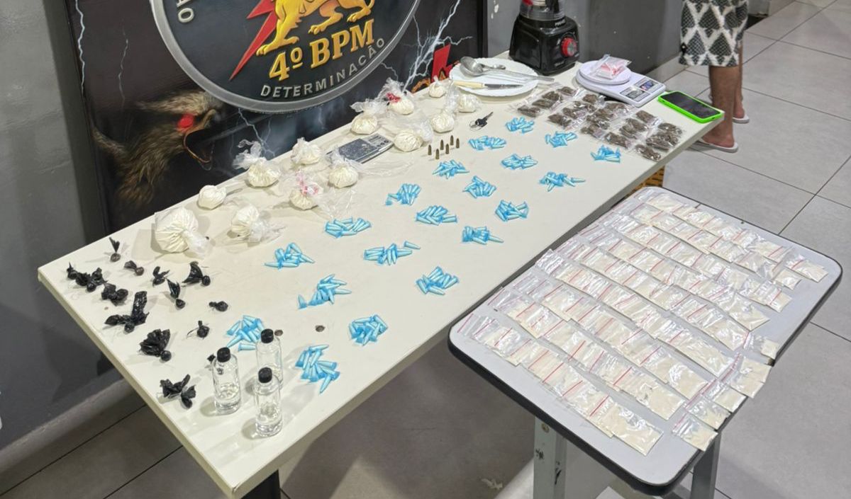 PM conduz nove pessoas por tráfico e apreende mais de 400 porções de drogas em Várzea Grande