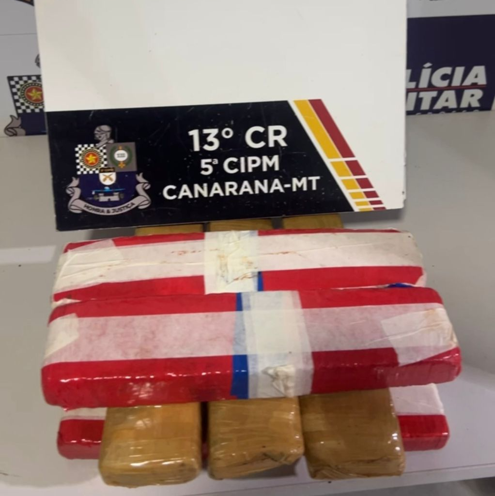 Polícia Militar apreende oito tabletes de maconha e detém dupla por direção perigosa