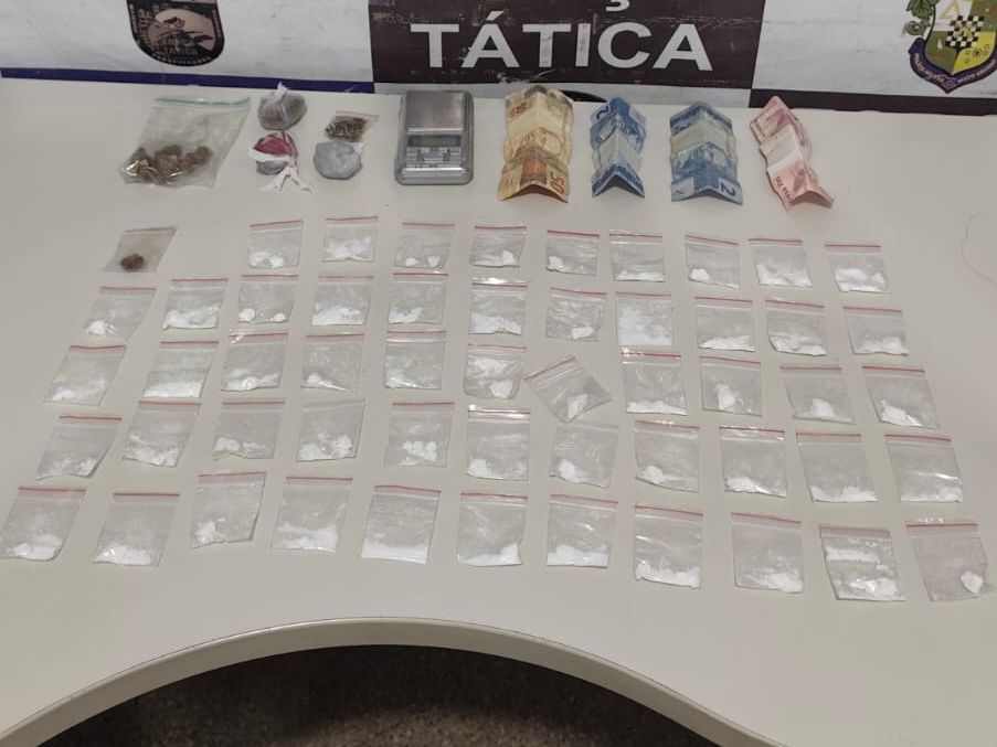 Força Tática prende homem com porções de cocaína em Rondonópolis
