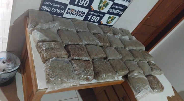 PM apreende 30 tabletes de super maconha em ônibus de viagem em Vila Bela da Santíssima Trindade
