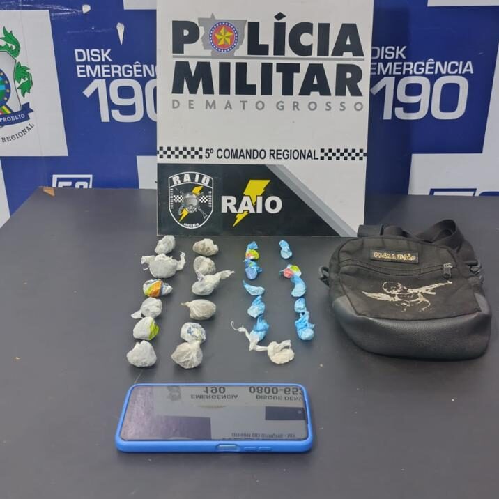 Menor é apreendido com porções de maconha e cocaína em Barra do Garças