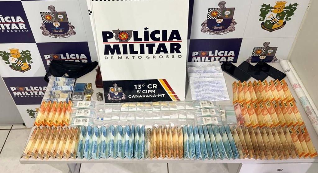 Polícia Militar prende integrantes de facção criminosa por tráfico de drogas na região do Araguaia