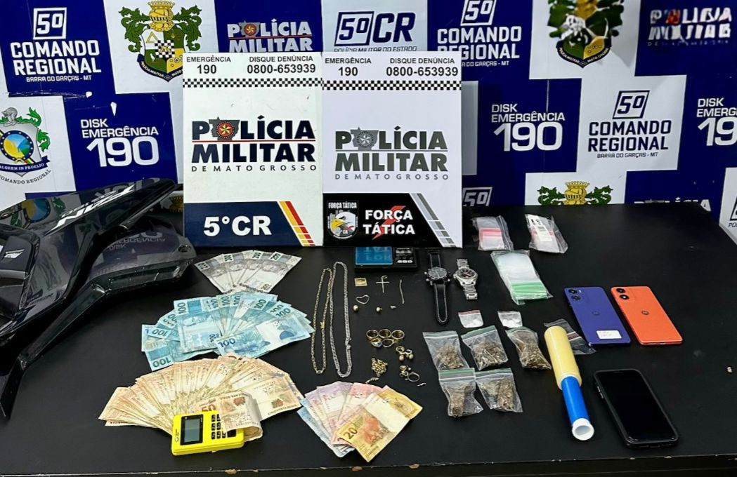 Polícia Militar prende quadrilha suspeita por roubo a ourivesaria em Barra do Garças