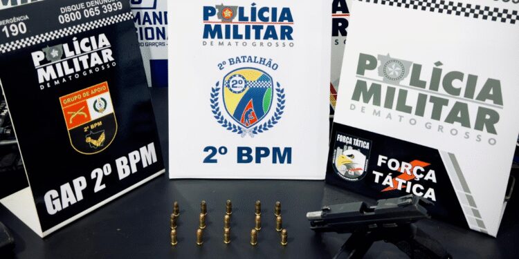 PM prende dois suspeitos por ameaça e apreende arma de fogo em Pontal do Araguaia