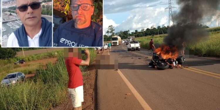 Empresários morrem em colisão entre motocicletas em rodovia