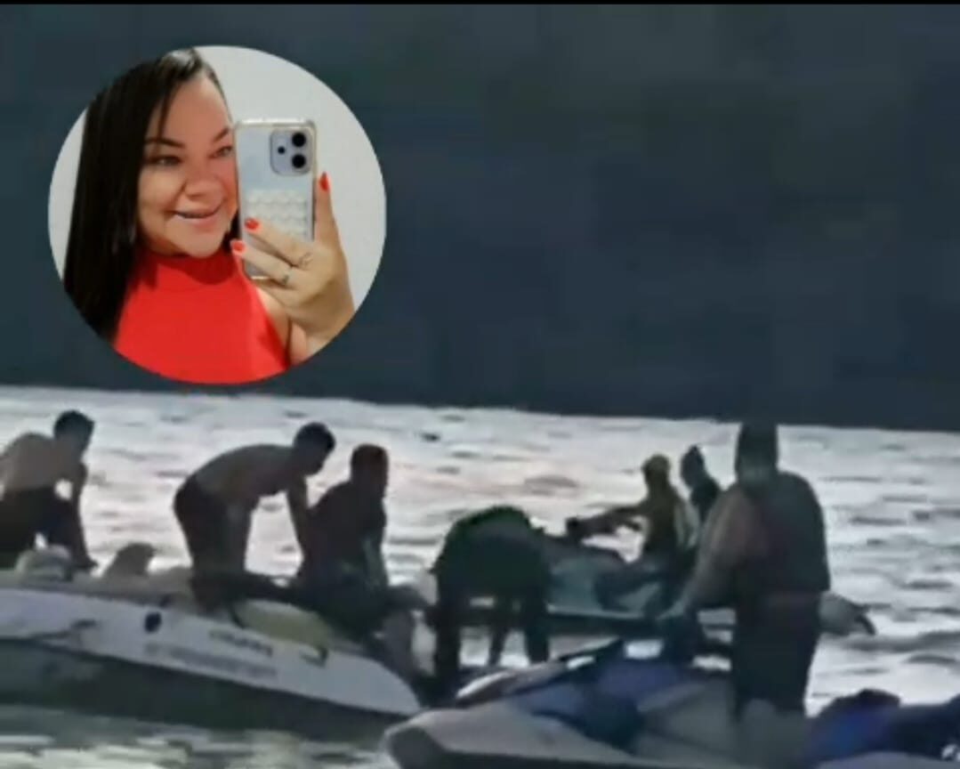 Mulher morre após colisão entre jet ski e boia inflável no Rio Araguaia, em Barra do Garças