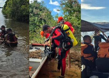 Pai e filho morrem afogados após embarcação tombar no Rio Araguaia