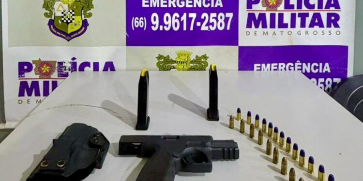 Polícia Militar apreende arma de fogo e prende homem por porte ilegal