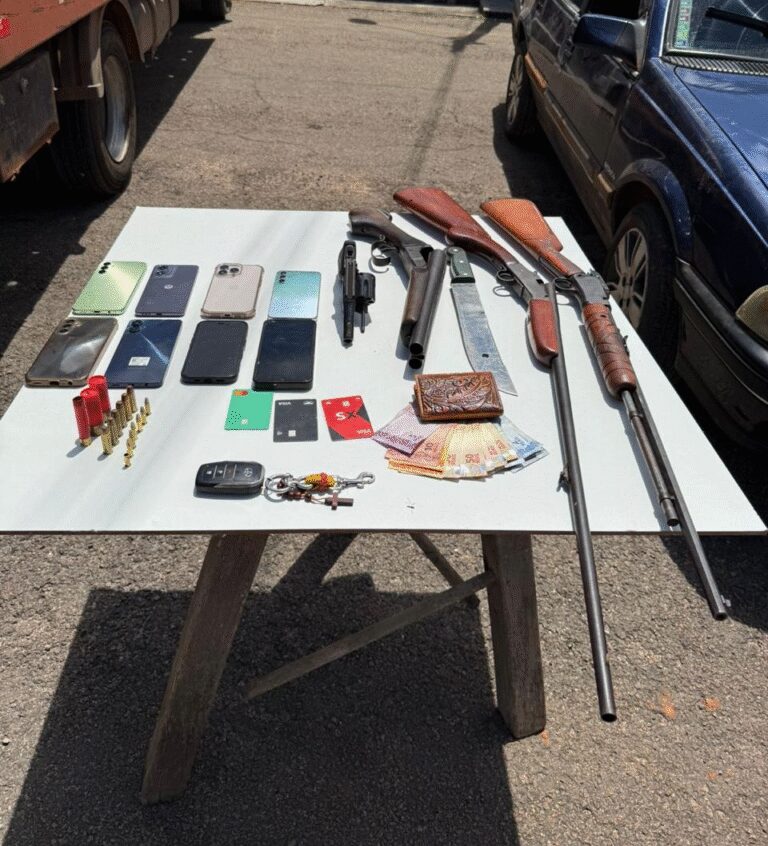 Polícia Militar prende quadrilha suspeita de roubo e sequestro de família em Terra Nova do Norte