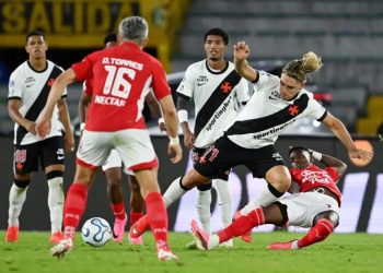  Vasco empata com o Santa Fe-COL na ida das quartas da Sul-Americana